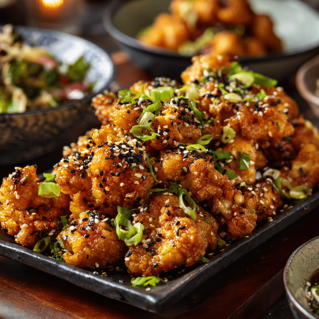 Spicy Sesame Cauliflower Wings