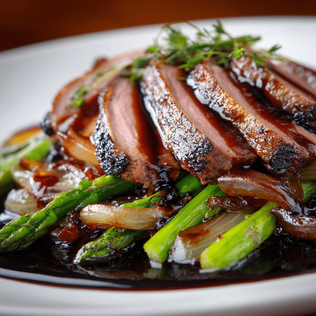 Perfectly Seared Duck Breast with Cipollini Onions