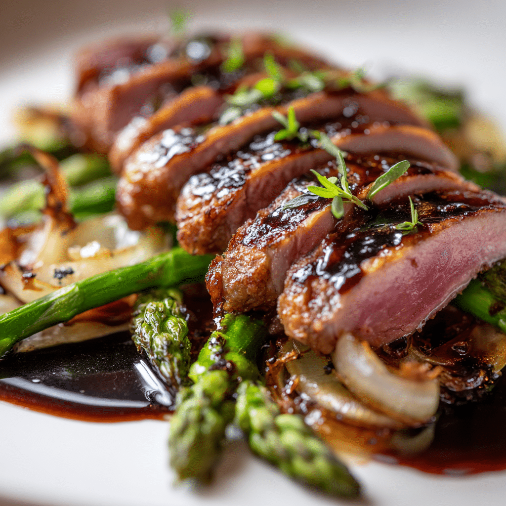 Perfectly Seared Duck Breast with Cipollini Onions