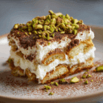 Eggless Pistachio Tiramisu