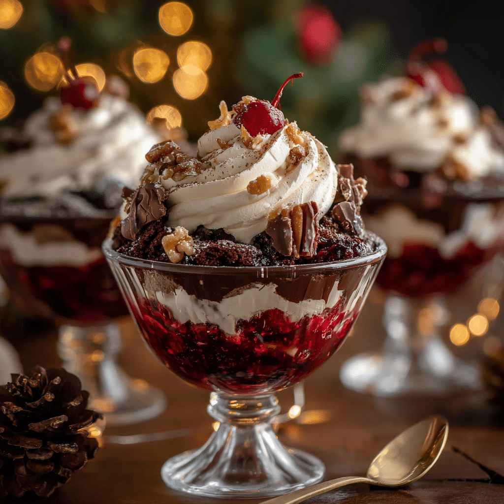 Black Forest Trifle for Christmas