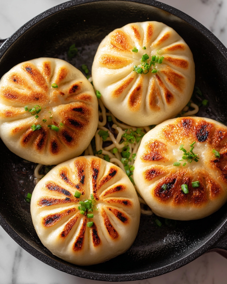 Pan-Fried Cabbage and Noodle Buns Recipe - Recipe Image