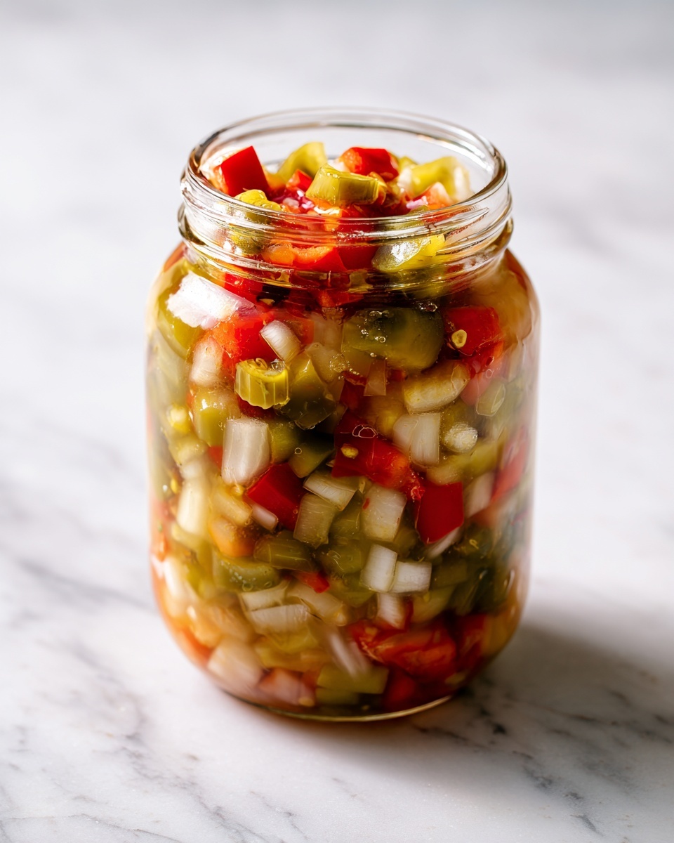 Pickled Pepper and Onion Relish Recipe - Recipe Image
