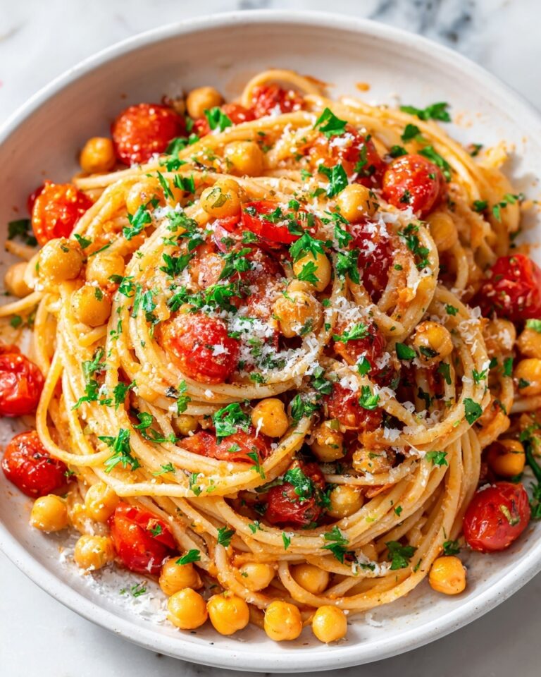 Slow Roasted Chickpea and Tomato Pasta Recipe