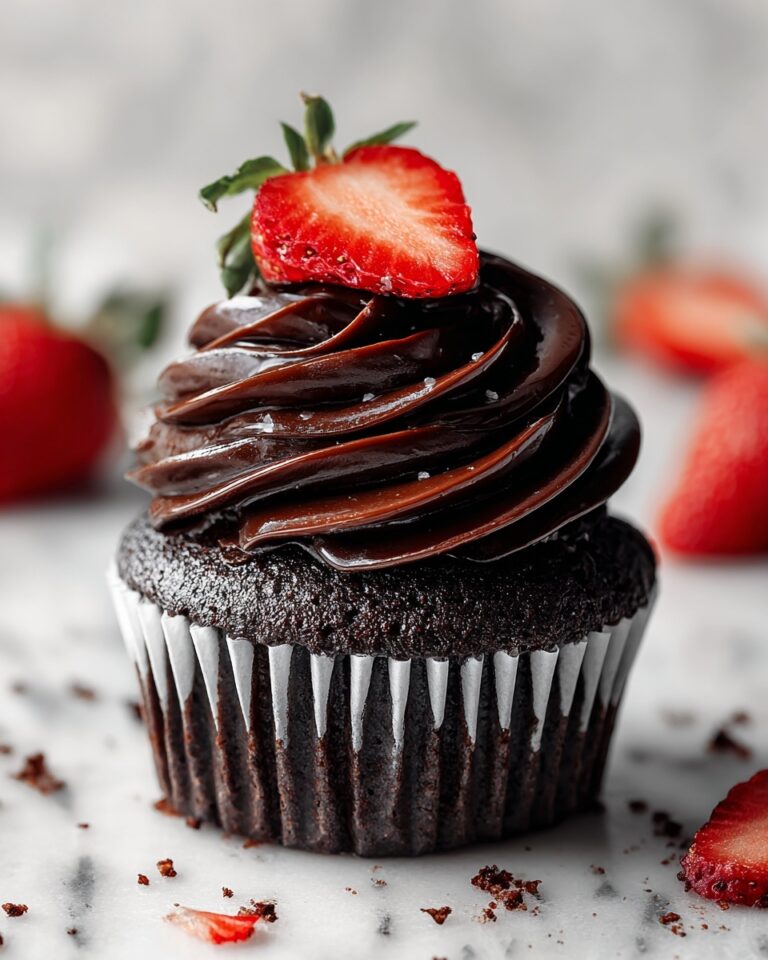 Chocolate-Covered Strawberry Cupcakes Recipe