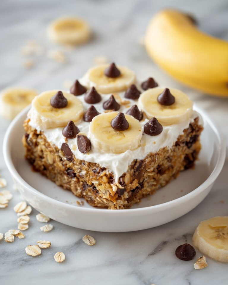 Baked Banana Chocolate Chip Oatmeal Recipe