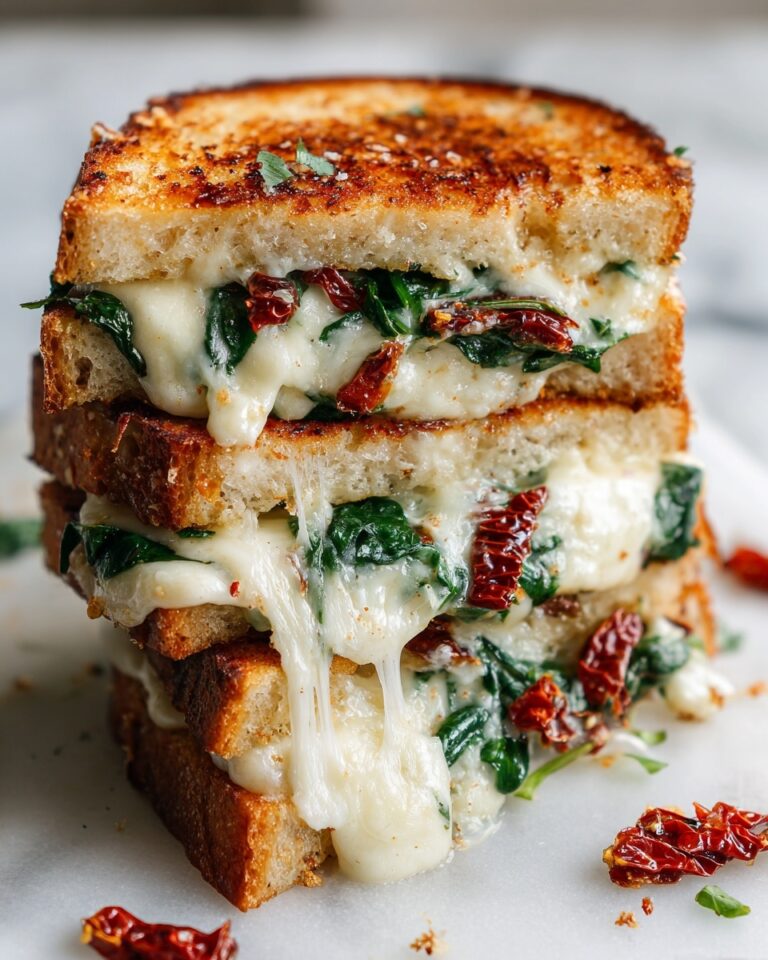 Sun-Dried Tomato, Spinach, and Ricotta Grilled Cheese Recipe