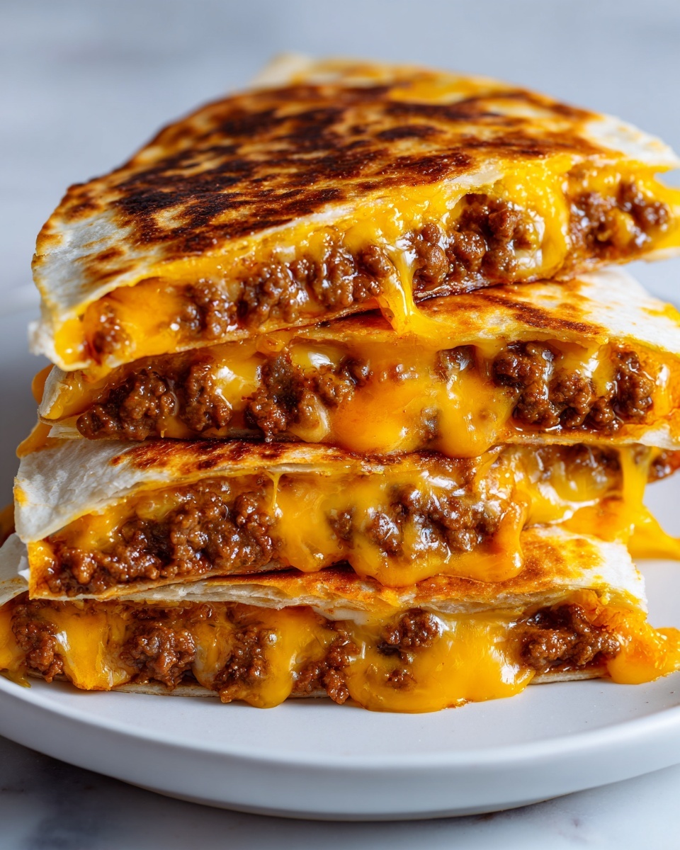 Cheeseburger Quesadilla Recipe - Recipe Image
