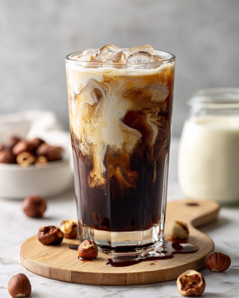 Caramel Hazelnut Iced Coffee Recipe