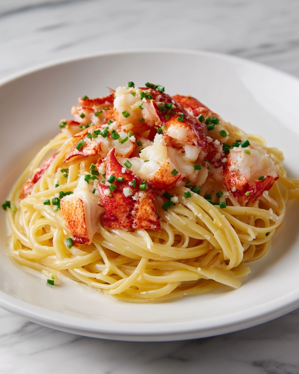 Lobster Pasta with Cream Sauce Recipe - Recipe Image