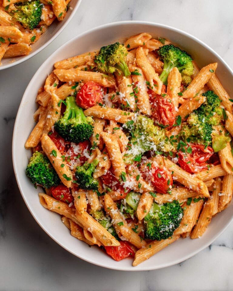 Creamy Tomato Pasta with Broccoli Recipe