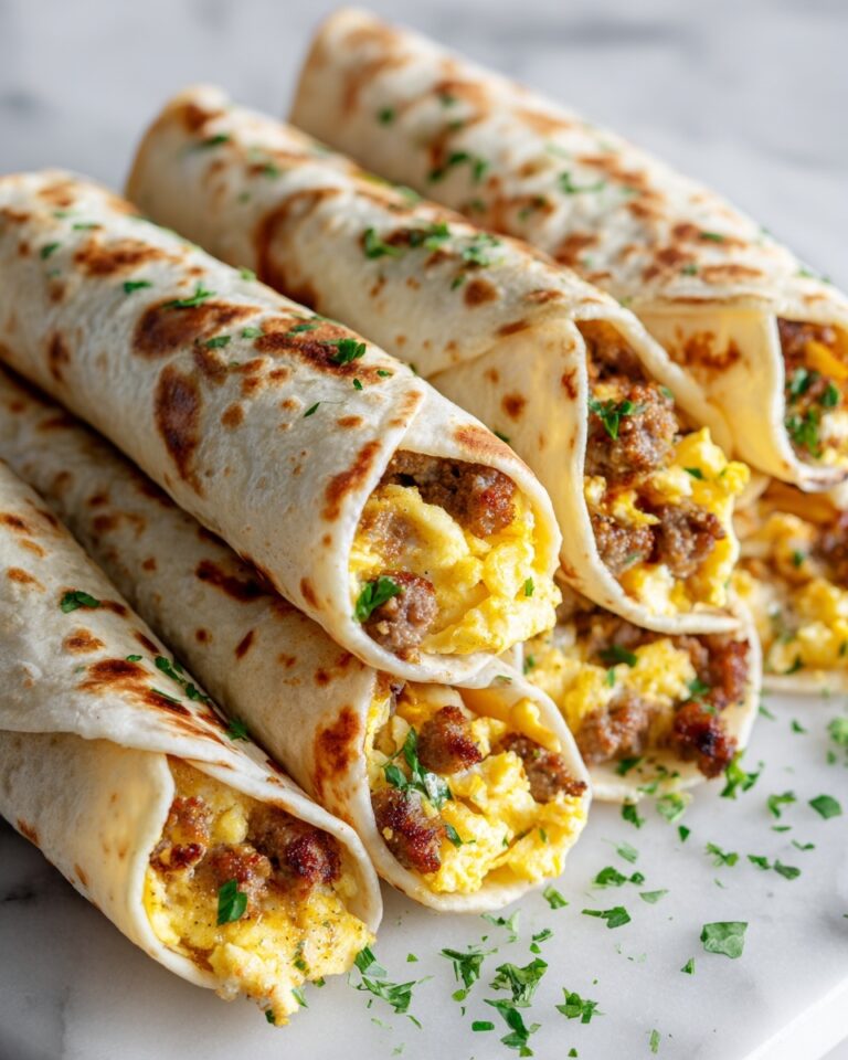 Egg and Sausage Breakfast Taquitos Recipe
