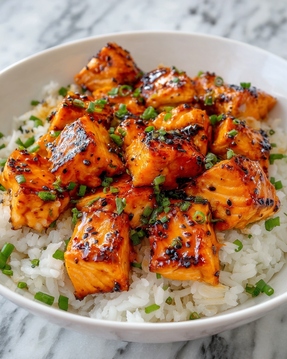 Air Fryer Bang Bang Salmon Bites Recipe - Recipe Image