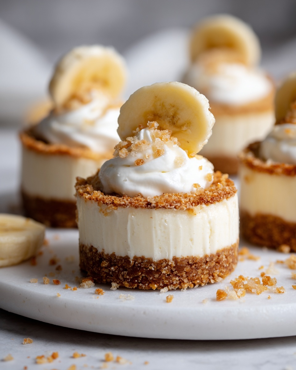 Mini Banana Pudding Cheesecakes Recipe - Recipe Image