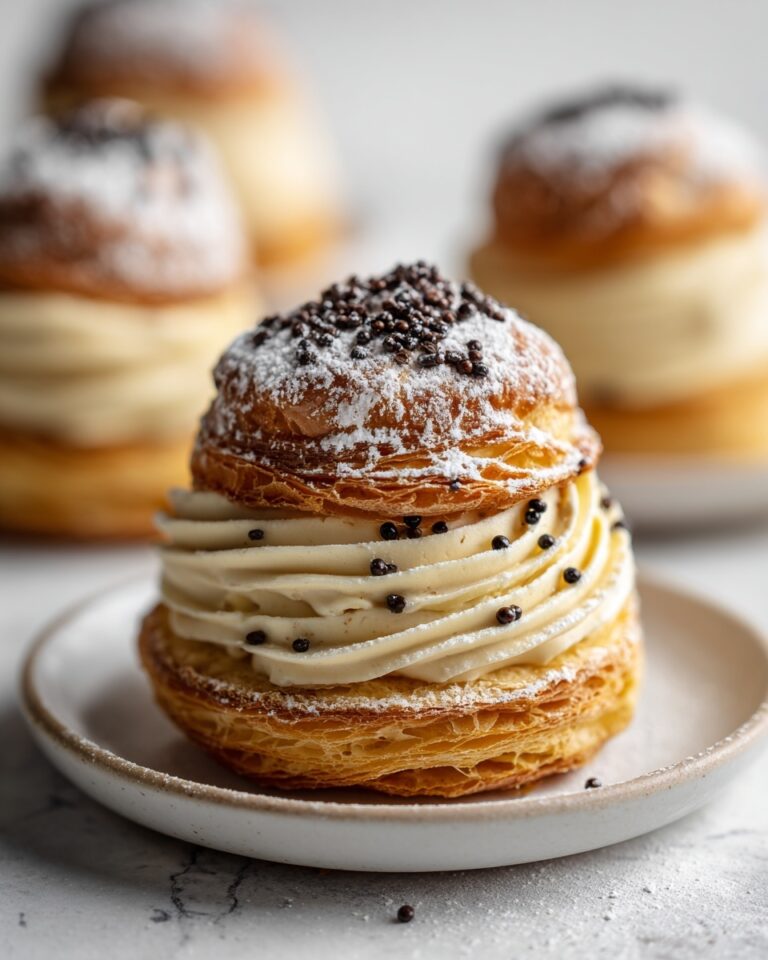 Choux Pastry with Milk Tea Cream Recipe