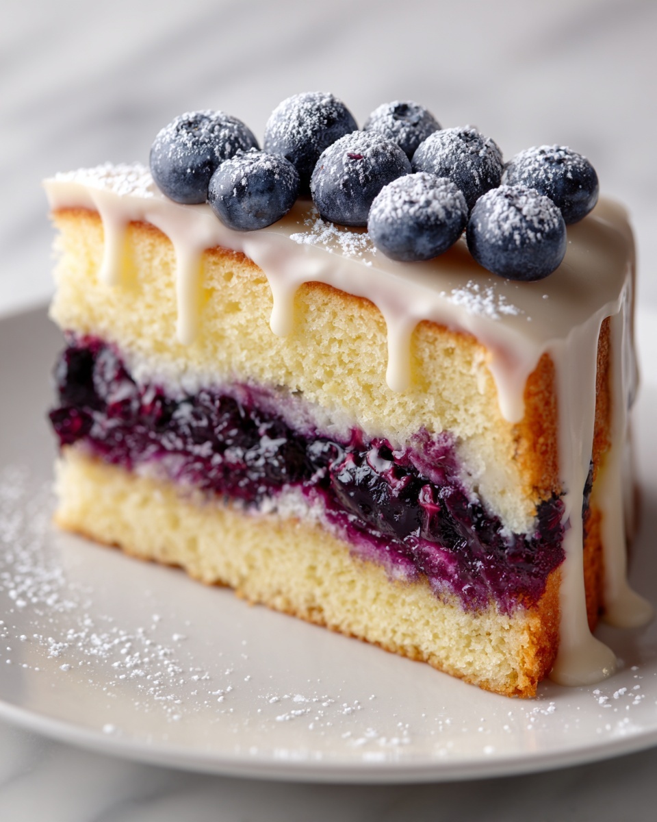 Blueberry Lemonade Buttermilk Cake Recipe - Recipe Image
