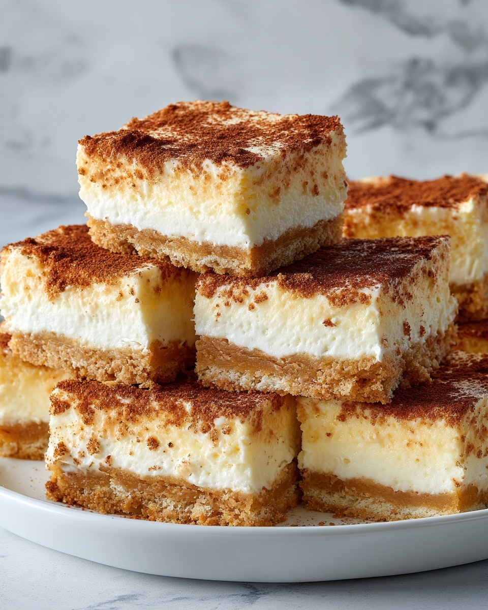Cinnamon Churro Cheesecake Bars Recipe - Recipe Image