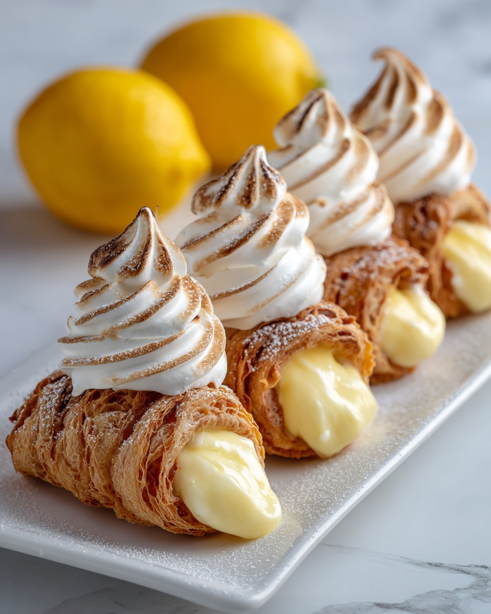Lemon Meringue Pie Cannoli Recipe - Recipe Image
