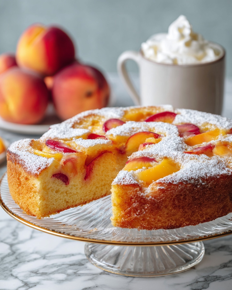 The Ultimate Peach Cake Recipe for Sweet, Juicy Bliss Recipe - Recipe Image