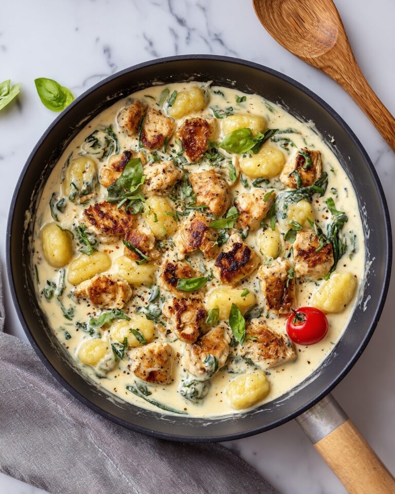 Garlic Chicken Gnocchi Skillet Recipe