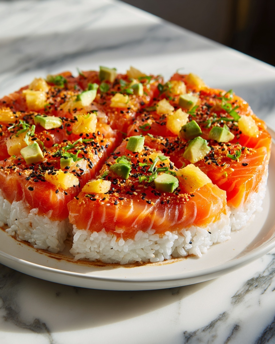 Baked Salmon Sushi Bake Recipe - Recipe Image