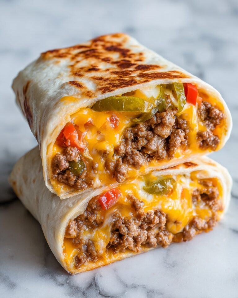 Easy Air Fryer Cheeseburger Wraps Recipe