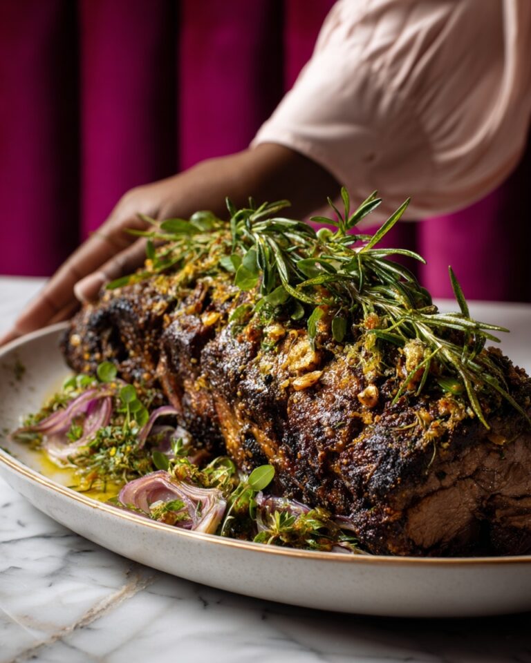 Slow-Roasted Herb-Crusted Lamb Shoulder Recipe