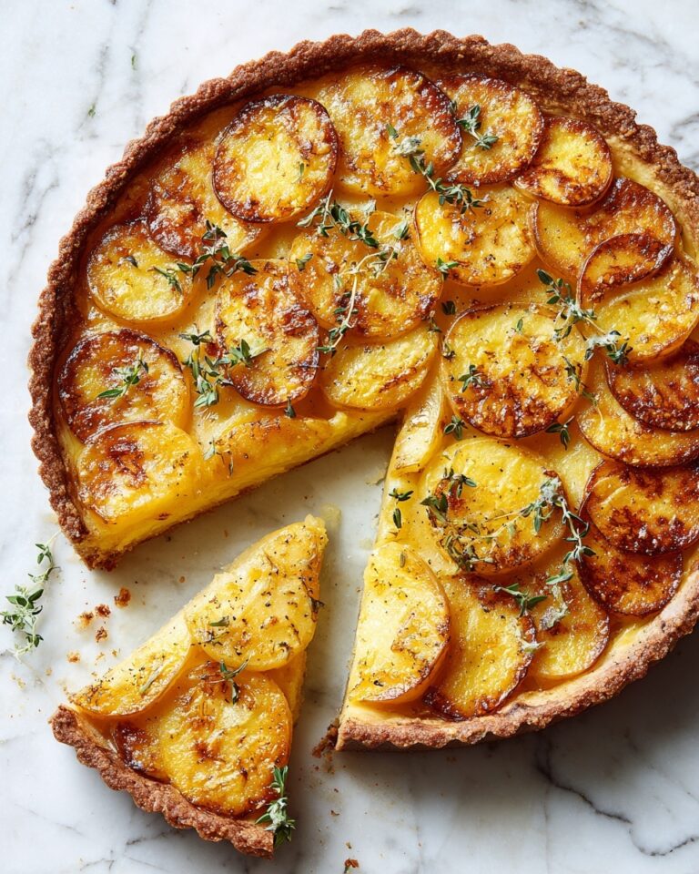 Caramelized Onion, Apple & Cheddar Tart Recipe