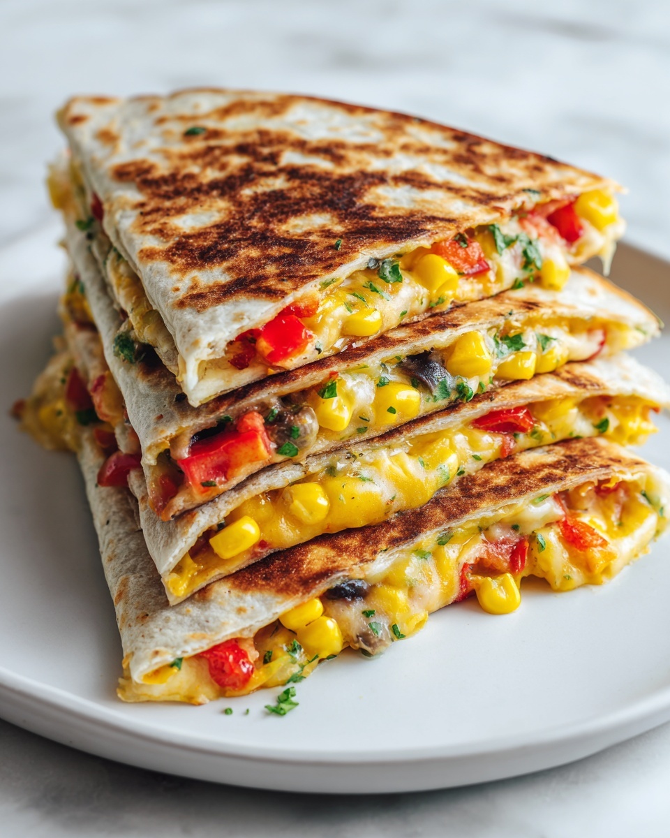 Farmer's Market Vegetarian Quesadillas Recipe - Recipe Image