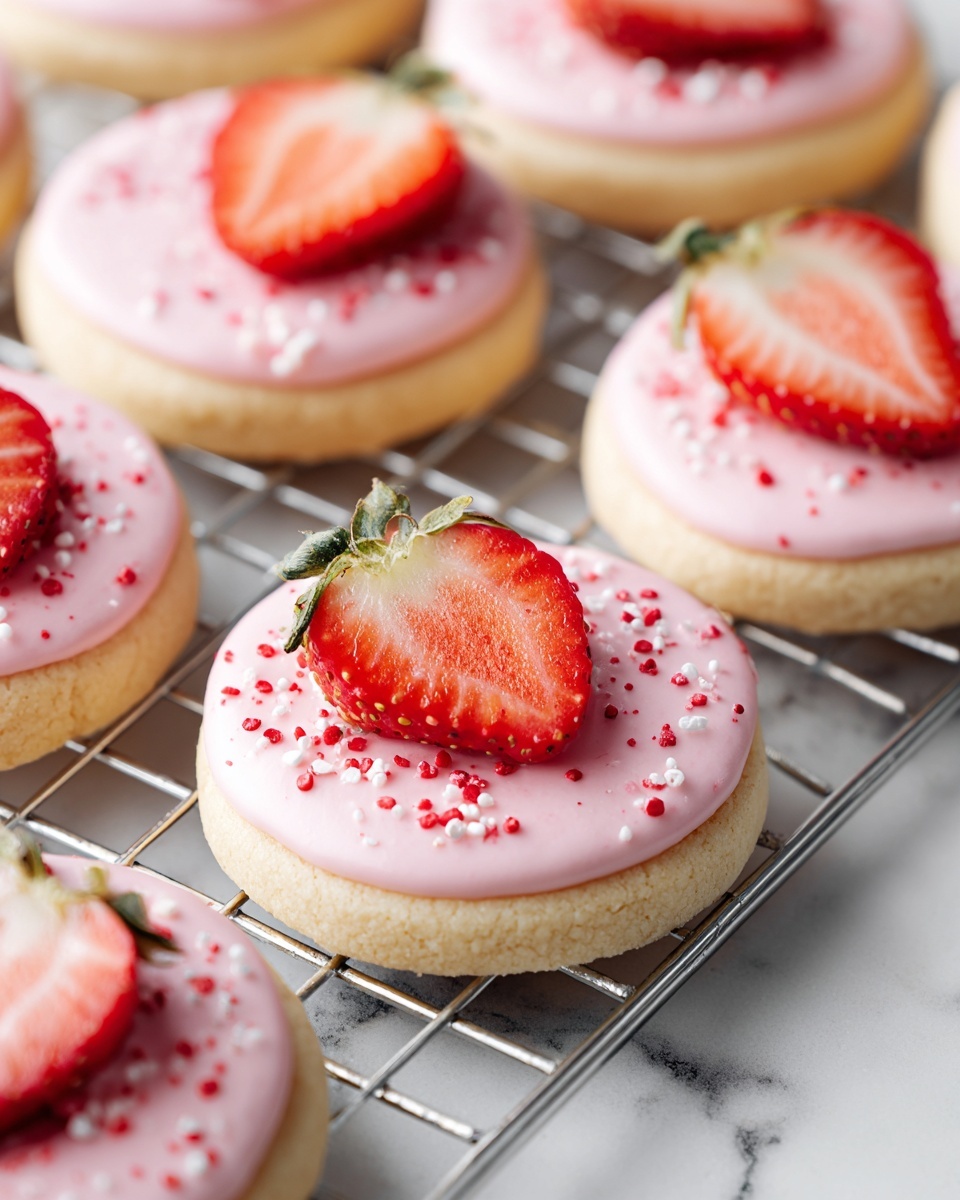 Double Strawberry Sugar Cookies Recipe - Recipe Image