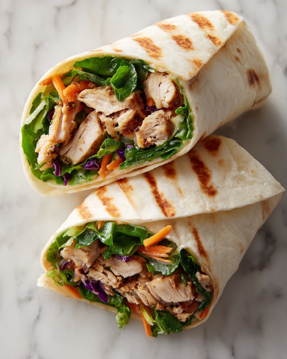 Asian Chicken Salad Wraps Recipe - Recipe Image