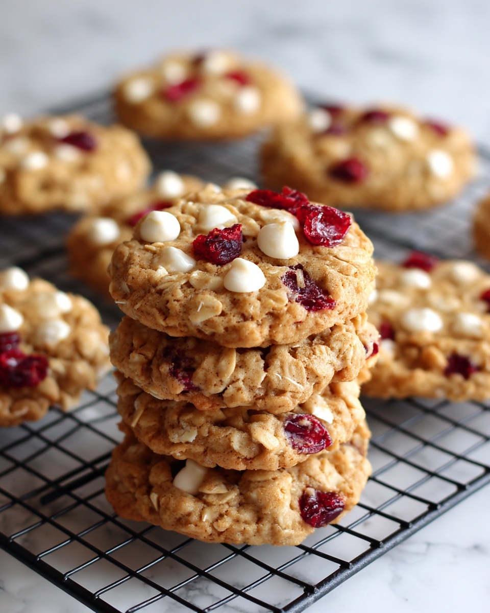White Chocolate Oatmeal Cranberry Cookies Recipe - Recipe Image
