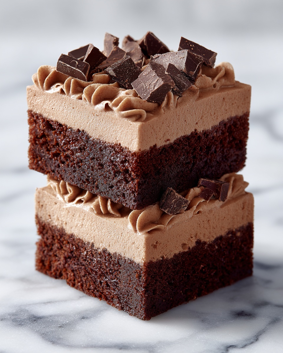 Chocolate Mousse Brownies Recipe - Recipe Image