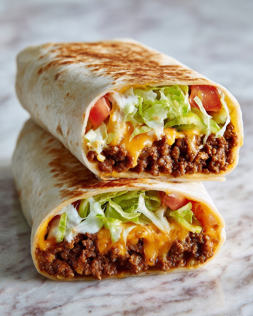 Easy Air Fryer Cheeseburger Wraps Recipe - Recipe Image