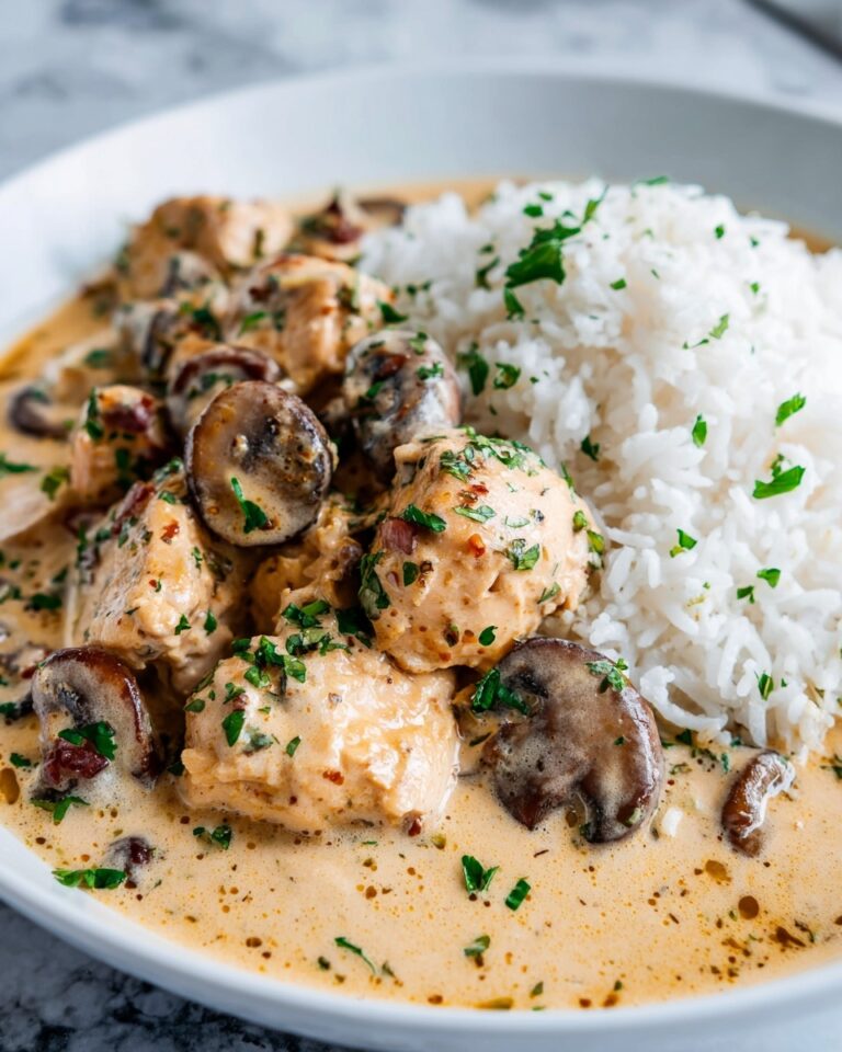 Parmesan-Garlic Mushroom Chicken Recipe