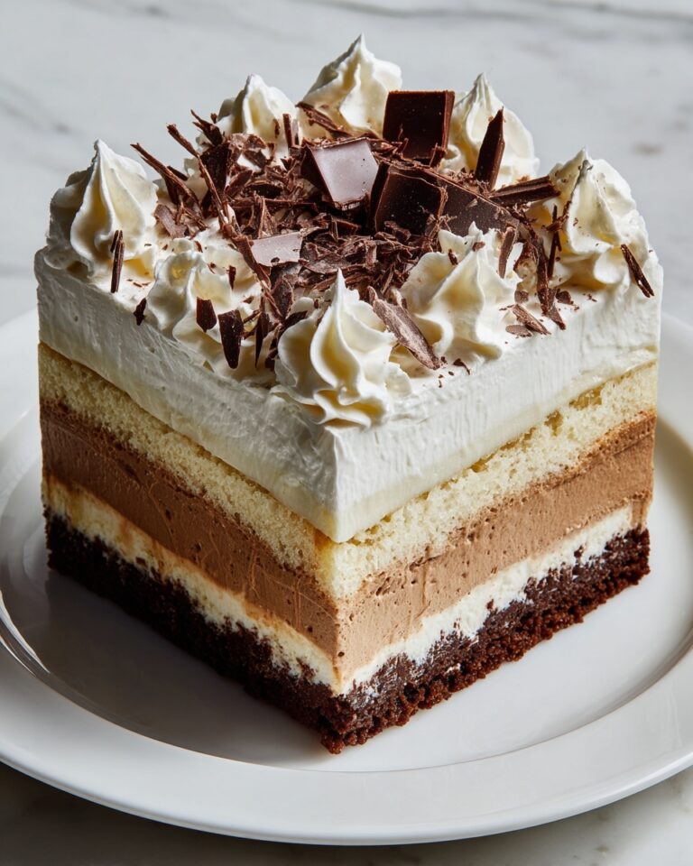 Triple Chocolate Mousse Cake Recipe