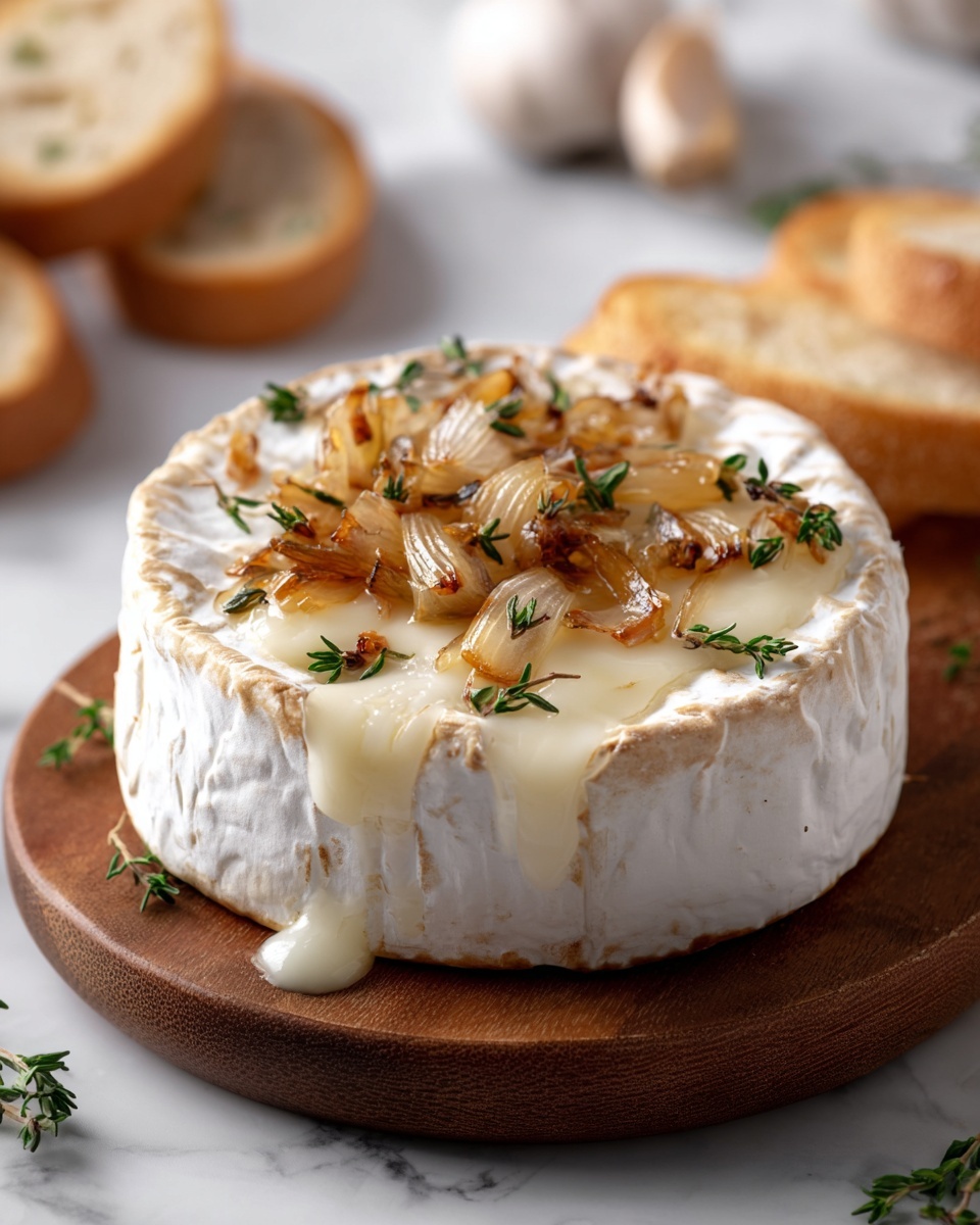 Baked Brie with Garlic and Herbs Recipe - Recipe Image