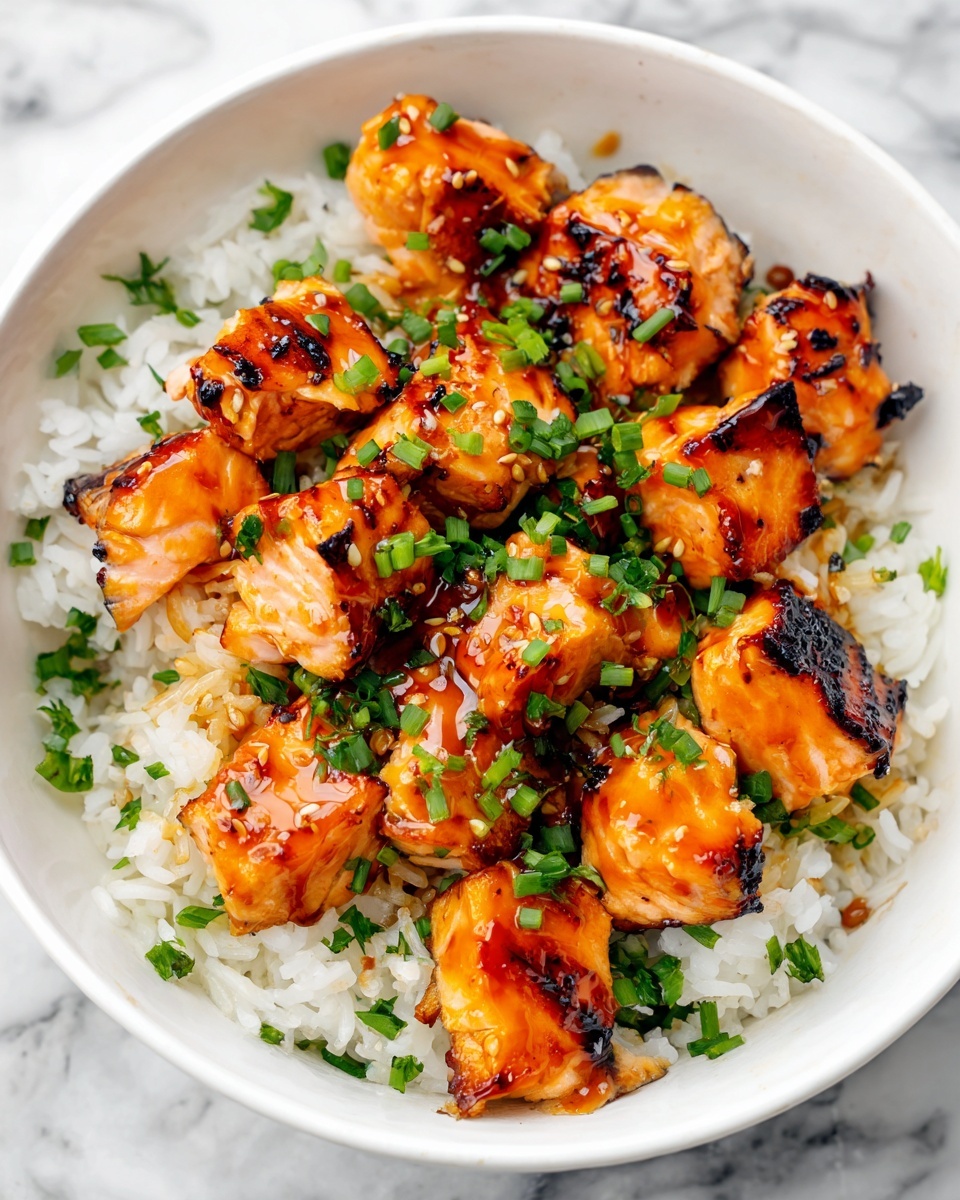 Air Fryer Bang Bang Salmon Bites Recipe - Recipe Image