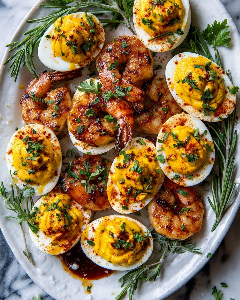 Cajun Shrimp Deviled Eggs Recipe - Recipe Image