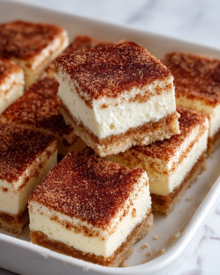 Cinnamon Churro Cheesecake Bars Recipe