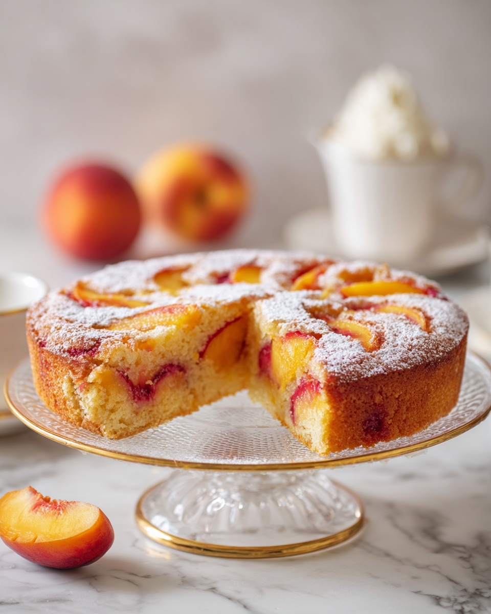 The Ultimate Peach Cake Recipe for Sweet, Juicy Bliss Recipe - Recipe Image