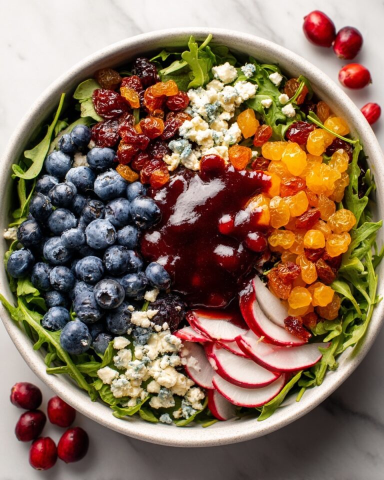 Cranberry Blueberry Salad with Blueberry Balsamic Dressing Recipe