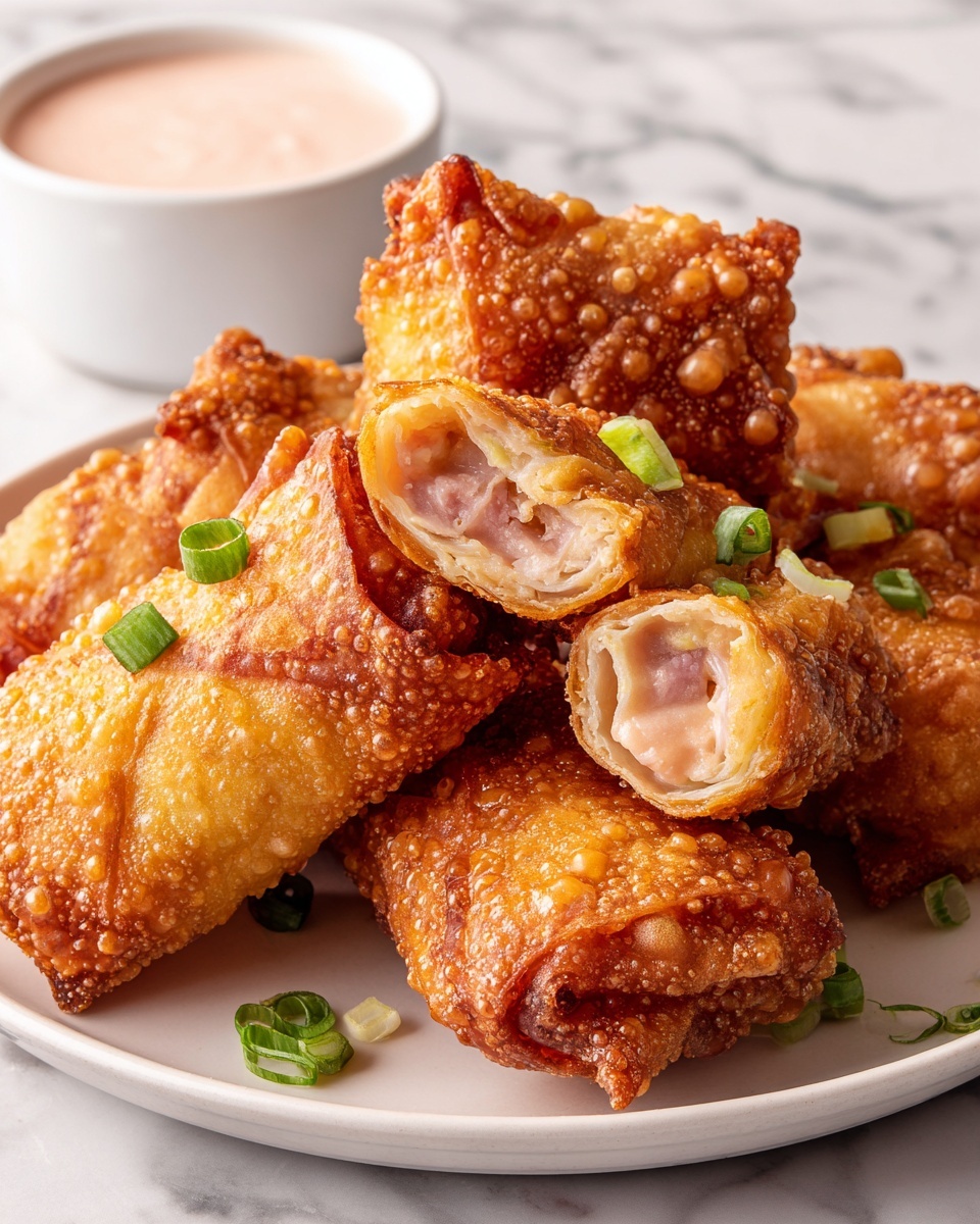 Air Fryer Crab Cake Egg Rolls with Fire Sauce Recipe - Recipe Image