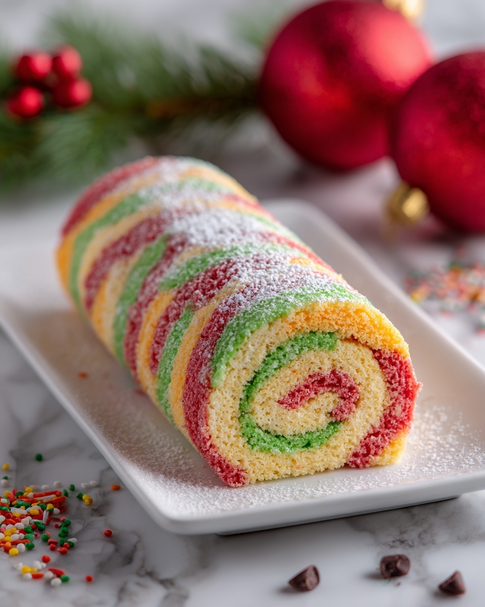 Christmas Cake Roll Recipe - Recipe Image