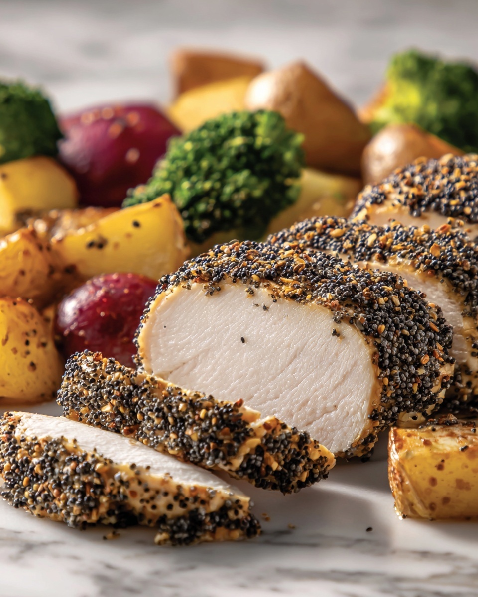 Bagel Chicken with Roasted Veggies Recipe - Recipe Image