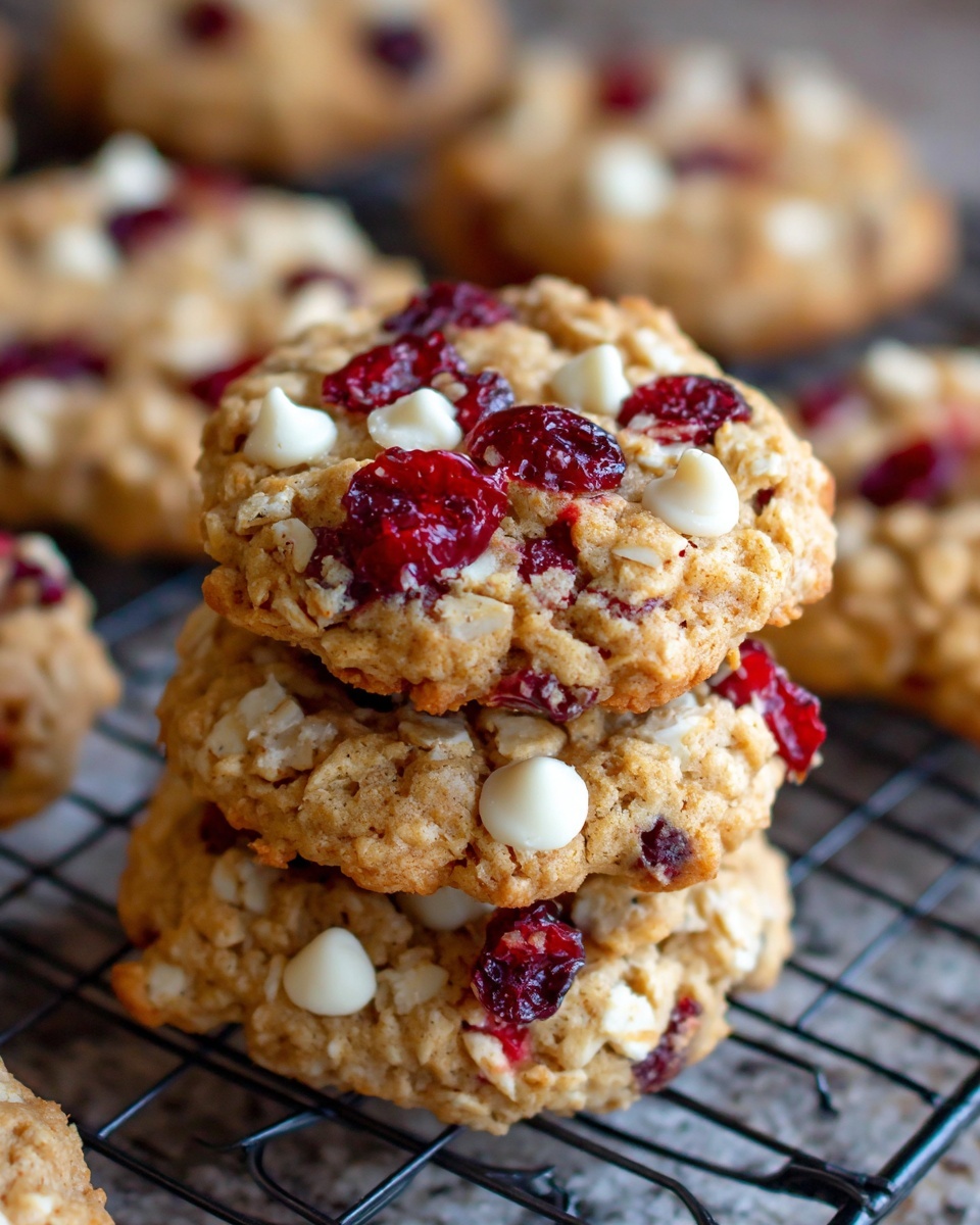 White Chocolate Oatmeal Cranberry Cookies Recipe - Recipe Image