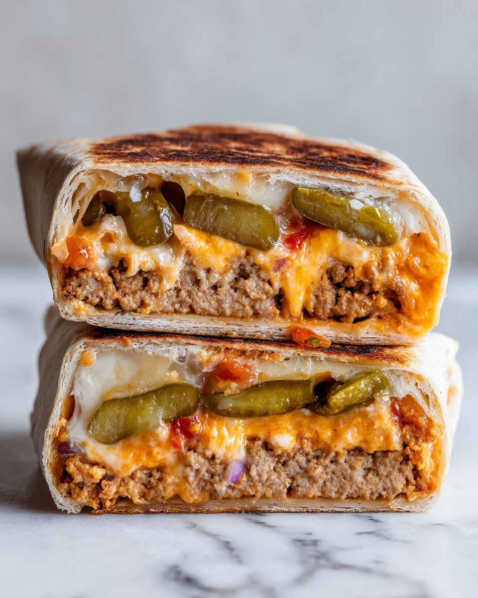 Easy Air Fryer Cheeseburger Wraps Recipe - Recipe Image