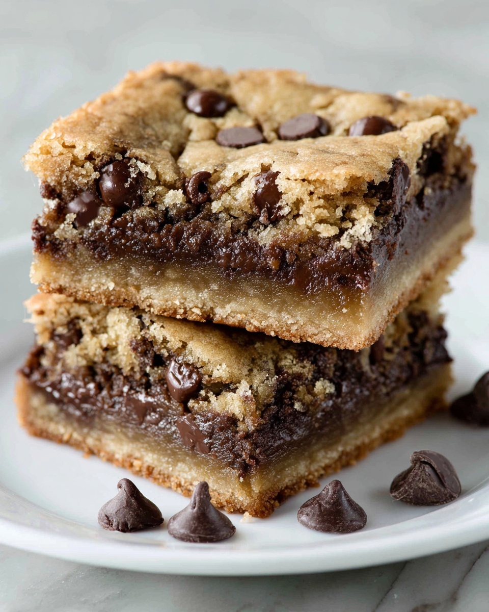 Peanut Butter Chocolate Chip Cookie Bars Recipe - Recipe Image