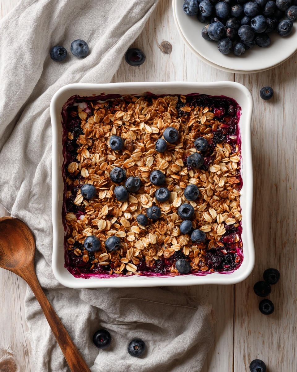 Blueberry Baked Oatmeal Recipe - Recipe Image