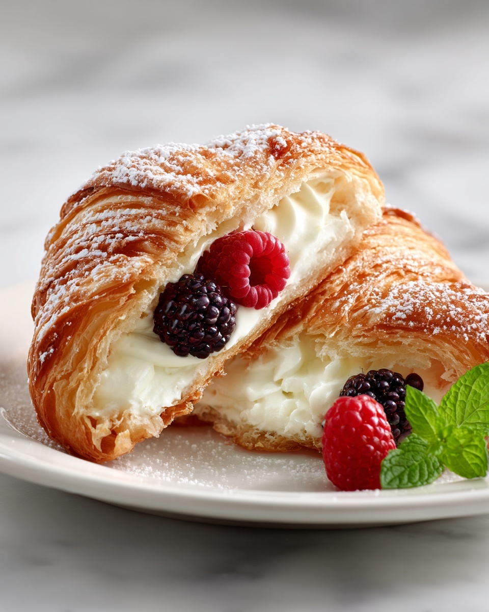 Berries and Cream Croissants Recipe - Recipe Image